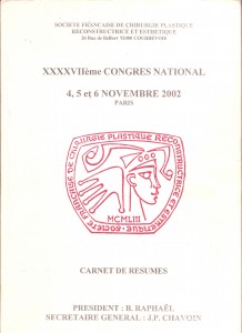 Carnet de résumé SOFCPRE 2002 - Pierjean (pierre) Albrecht